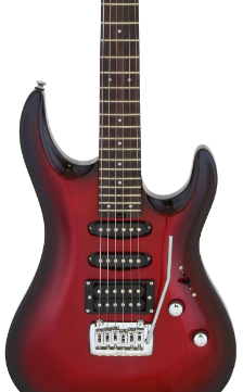 Aria Macmrd Guitarra Mac-Std Rojo Metalizado MACMRD