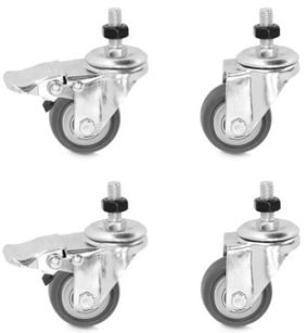 ADAM HALL K4CDCASTORSET Juego de Ruedas K4CDCASTORSET