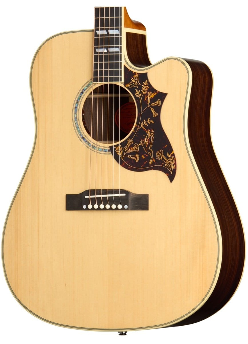 Epiphone Hummingbird Deluxe EC Natural Guitarra Electroacústica Epiphone Hummingbird Deluxe EC Natural