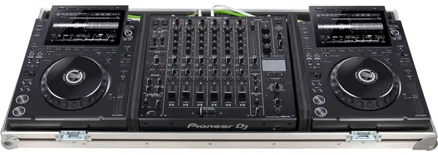 Walkasse WC-V103000X-ESP Flight Case Alphatheta® CDJ-3000X y DJM-V10/ A9 Plata (Ruedas). WC-V103000X-ESP