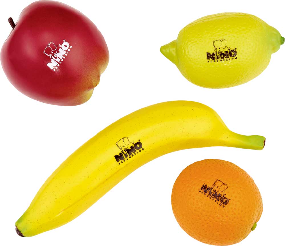 Nino Percussion Set 4 Shaker Fruta Ninoset100 NINOSET100