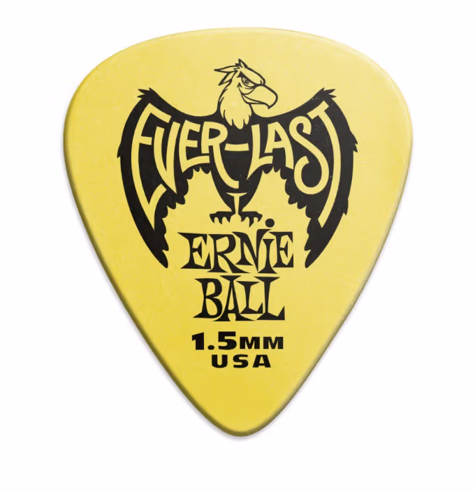 ERNIE BALL Bolsa De Púas Everlast Amarilla 1,5 Mm - 12 Unidades EB9195