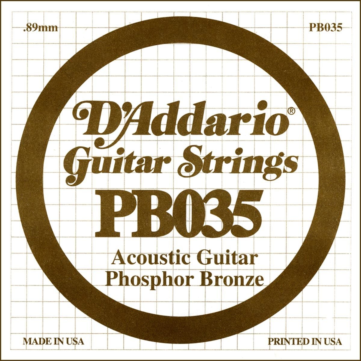 D´addario PB035 Cuerda Suelta para Guitarra Acústica PB035