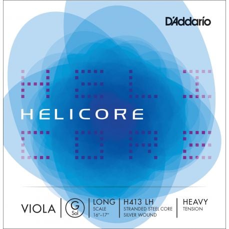 D´addario H413 Cuerda Helicore Sol (G) para viola, tensión fuerte H413-LH Helicore Viola G