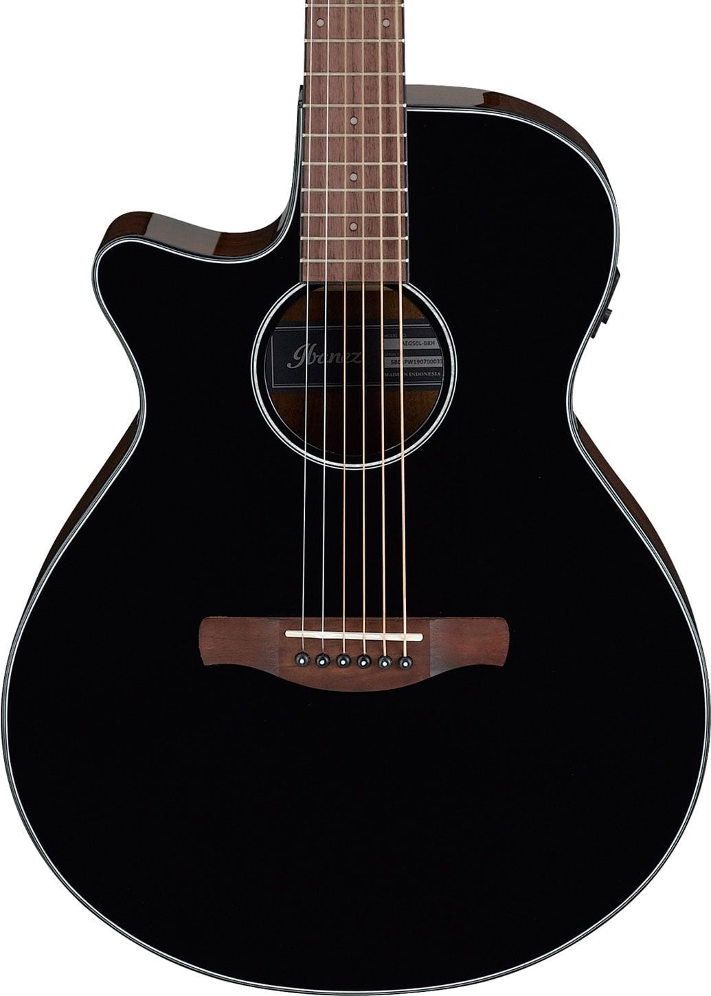 Ibanez AEG50L-BKH Guitarra Acústica para Zurdo AEG50LBKH