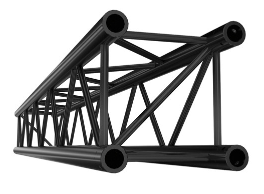 Showtec Straight 2500mm Tramo Cuadrado Recto Negro para Truss PQ30250B PQ30250B