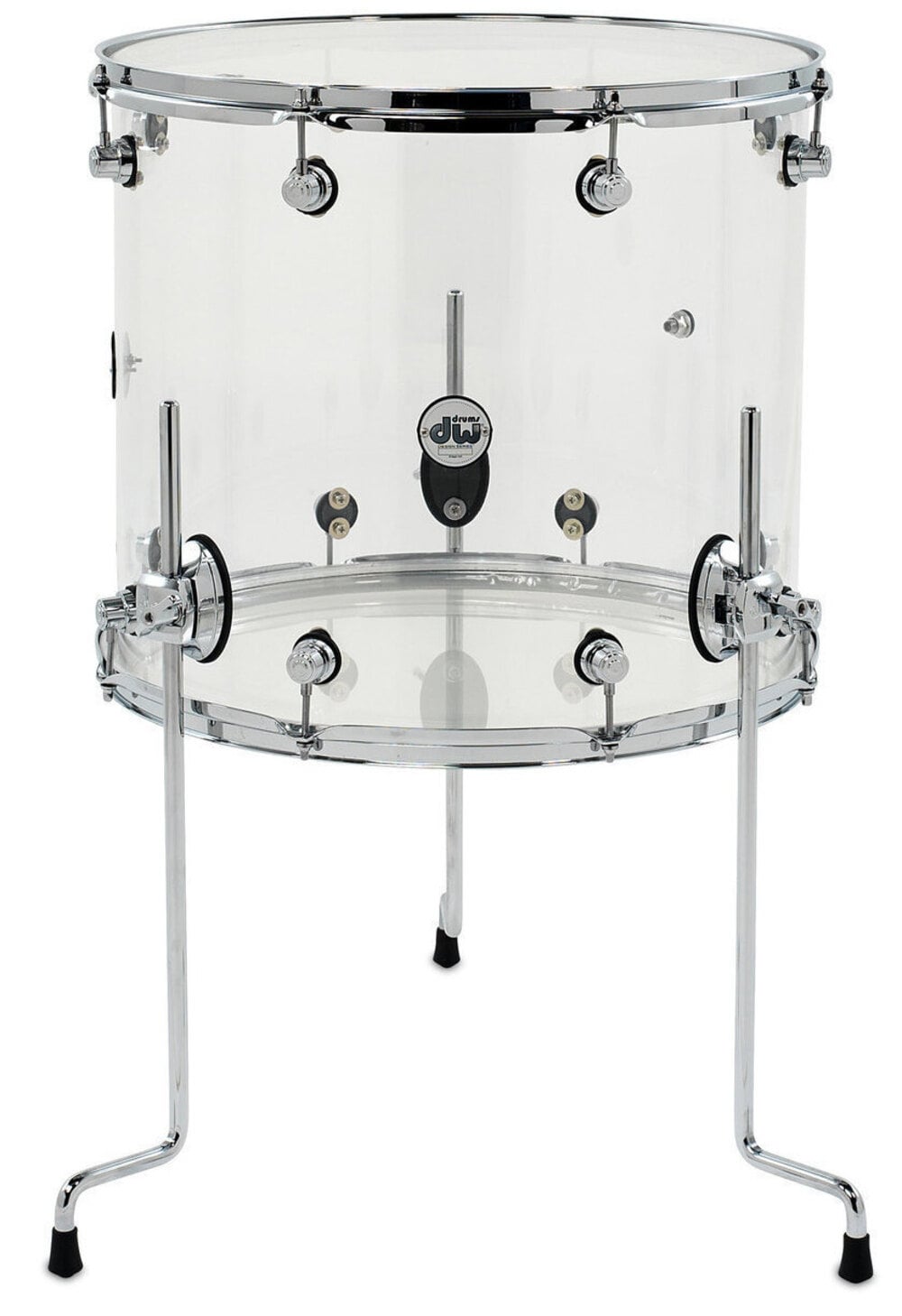 Drum Workshop Tom Base Acrílica Transparente 18x16 Pulgadas null