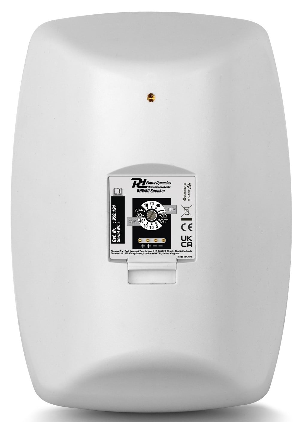 Power Dynamics BHW60W Altavoces Interior/Exterior IP65 BHW60W SpeakSet 6" 120W IPX5 100V Wh