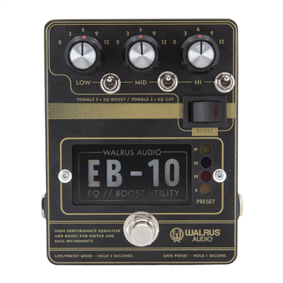 Walrus Audio EB-10 BLACK Pedal Preamp EB-10 BLACK