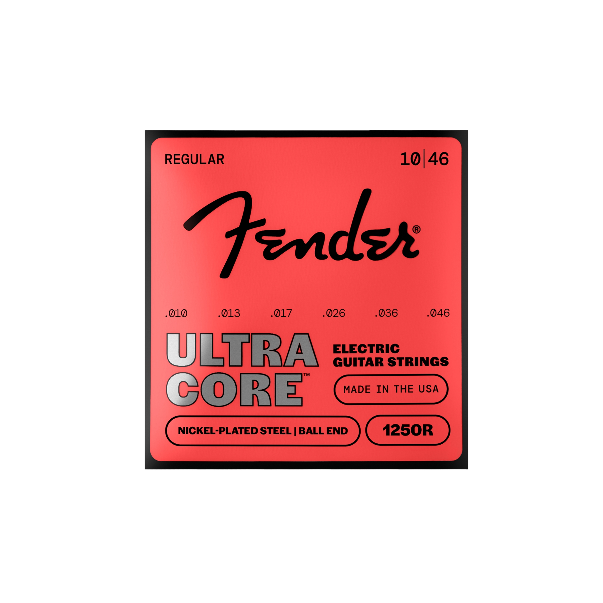 Fender 1250 Ultracore Guitar Strings, Nickel Plated Steel, Ball End, 1250R G 1250R