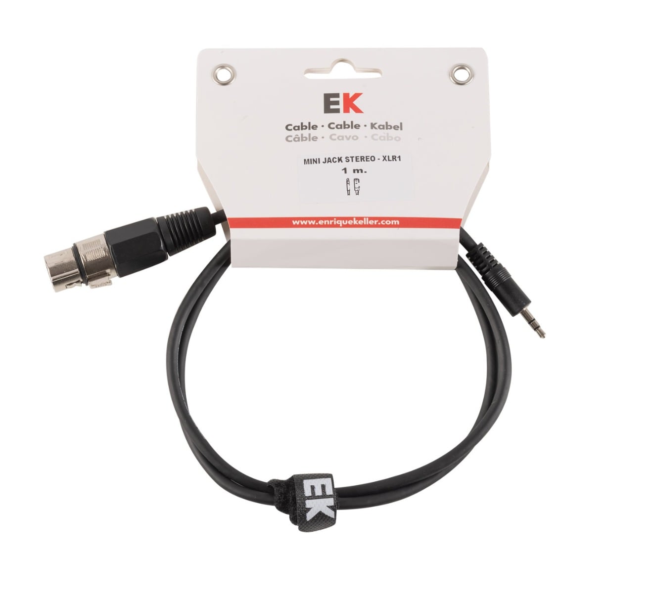 EK Audio Cable Mini Jack Stereo-Xlr Hembra 1M MJSX