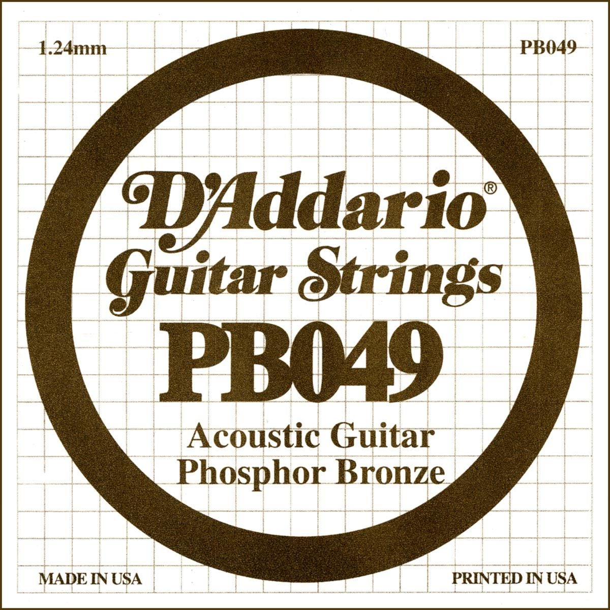 D´addario PB049 Cuerda Suelta para Guitarra Acústica PB049