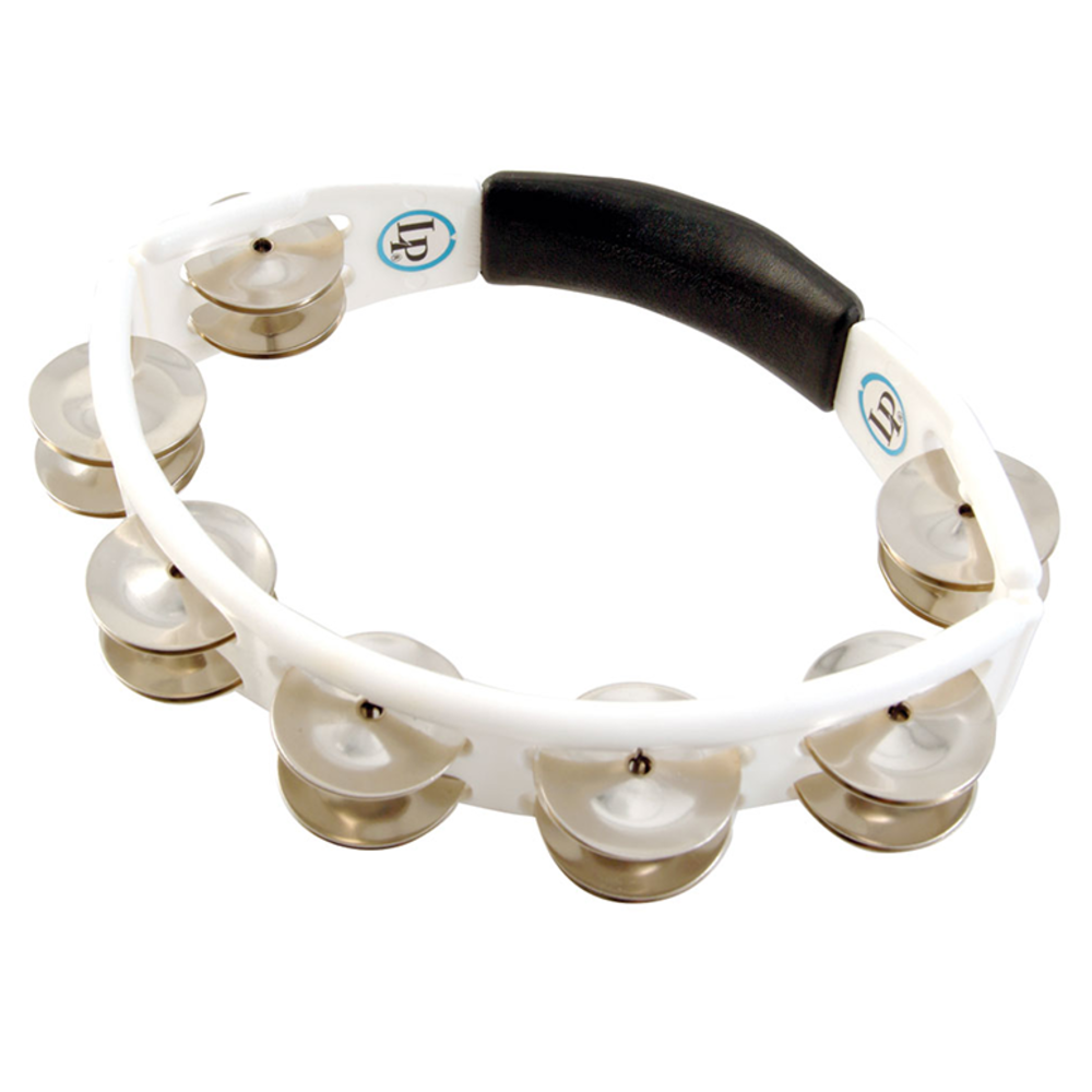 LP LP152 Panderetas Cyclop para mano. Sonajas de acero. Blanco LP152