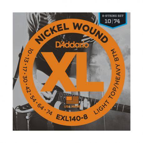 D´addario EXL140-8 Juego de cuerdas para guitarra eléctrica EXL140-8