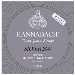 Hannabach 9007MLT Medium/Low Tension Cuerdas para guitarra clásica 9007MLT