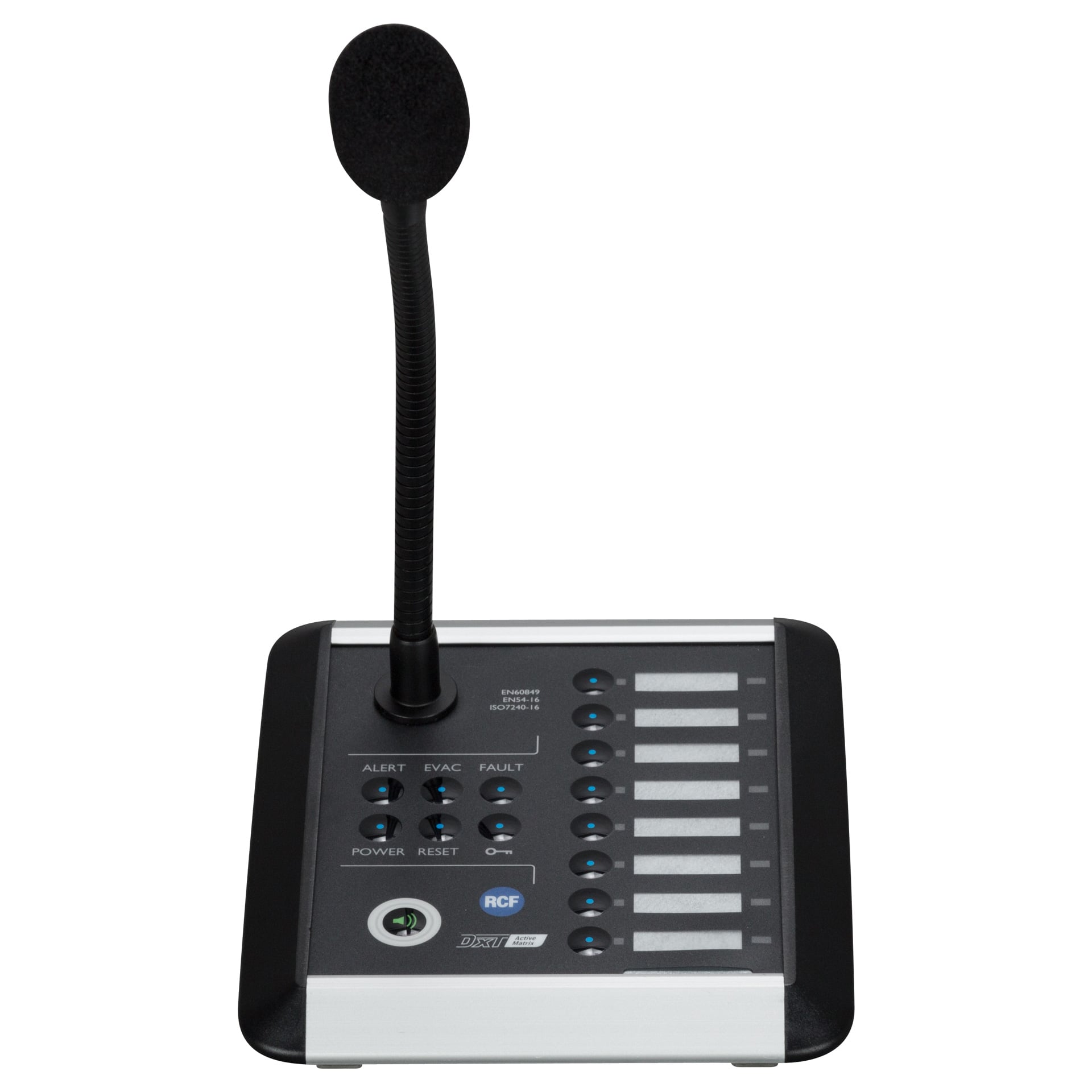 RCF BM 7608 Consola Emergencia con Micrófono BM 7608