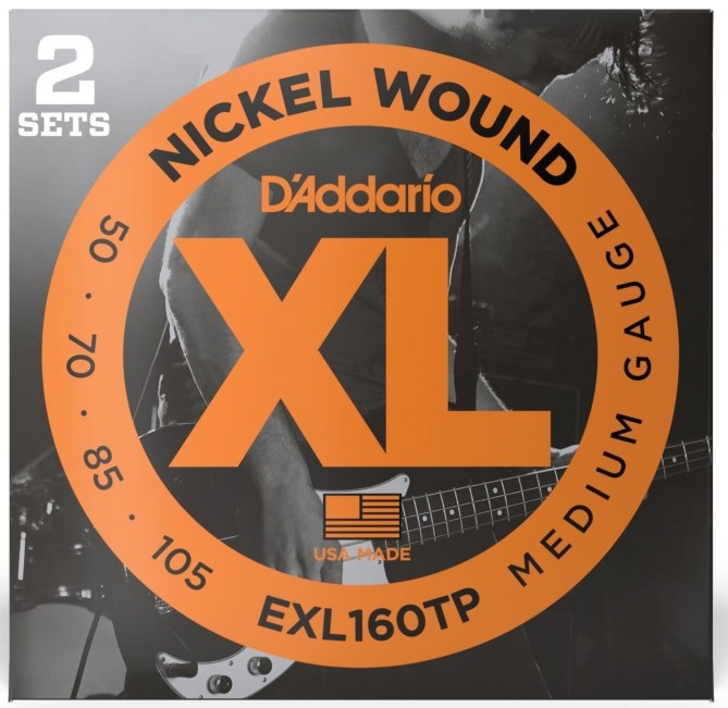 D Addario EXL160TP Cuerdas de Bajo de Escala Media Larga EXL160TP