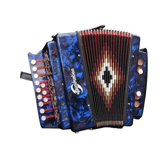 Soundsation Acordeón diatónico de celuloide SAC-1202G-BL G SAC-1202G-BL