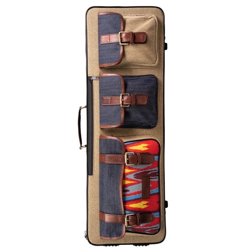 Bam Estuche violín  Ikat Nashville rectangular gris/beige IKAT2001SCA 4/4 ACEVBIKAT2001S
