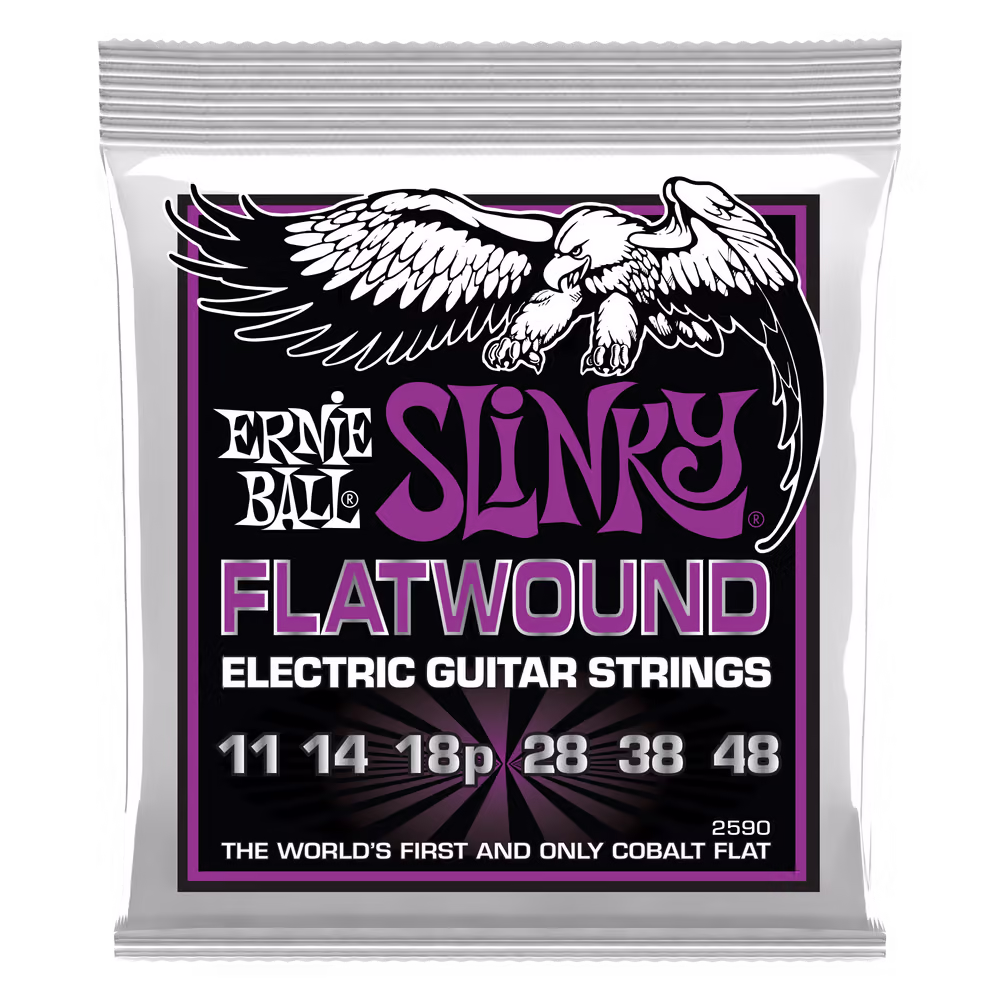 ERNIE BALL Juego Eléctrica Entorchado Plano Power Slinky 11-48 EB2590