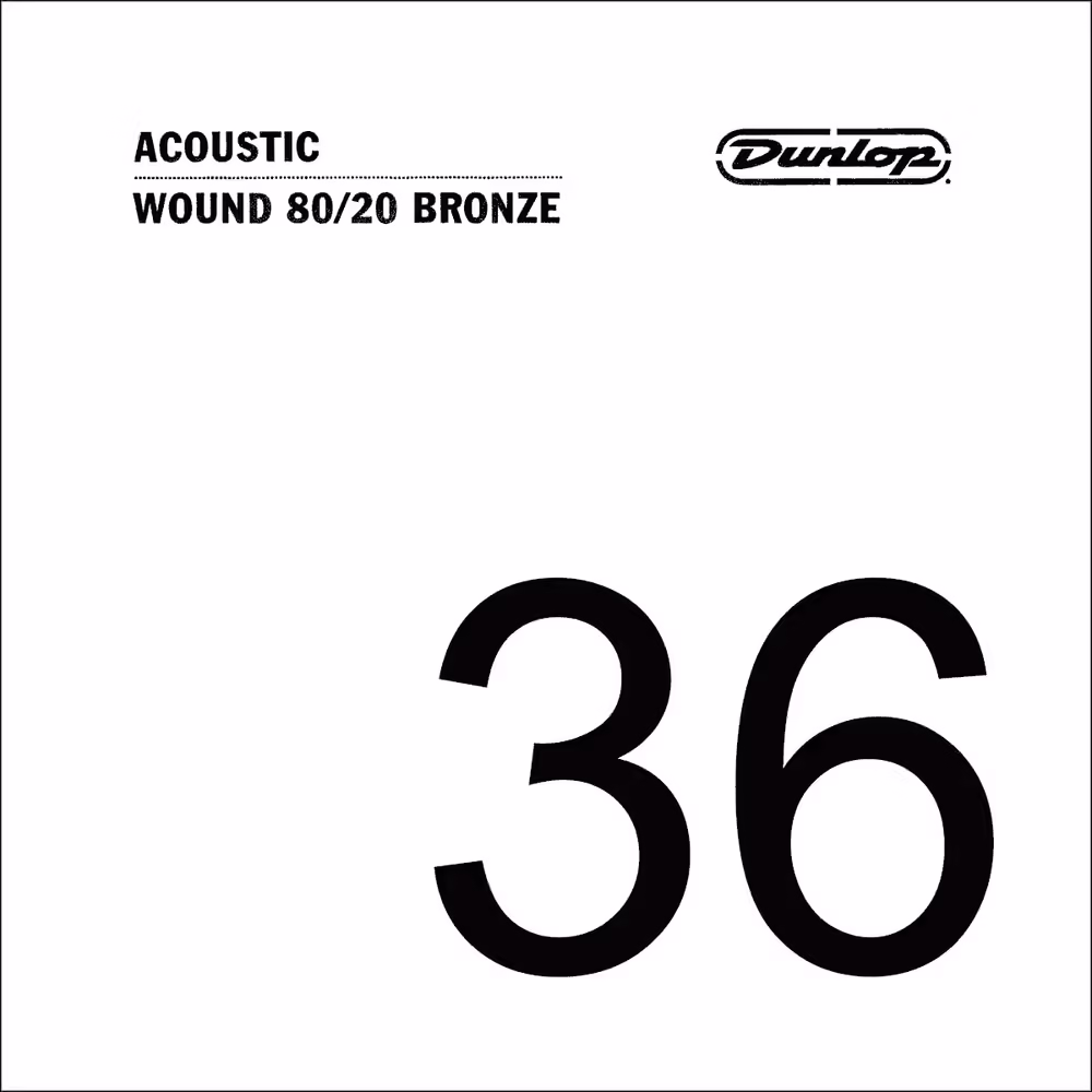 Dunlop Cuerda Acústica Dunlop 80/20 Bronze .036 CDUDAB36