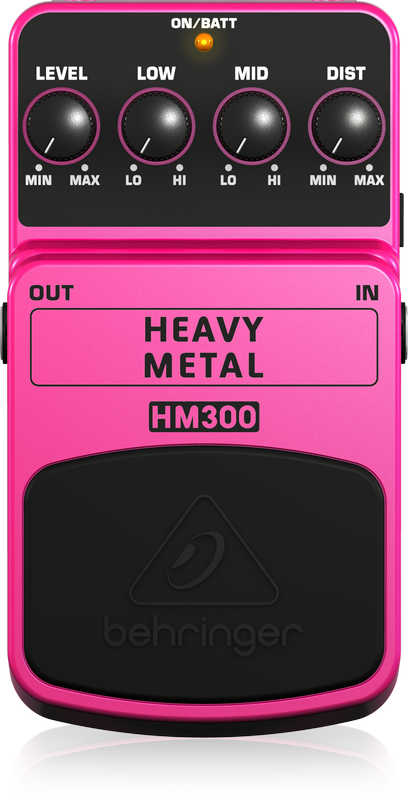 BEHRINGER HM300 Pedal Guitarra Efecto Heavy Metal HM300