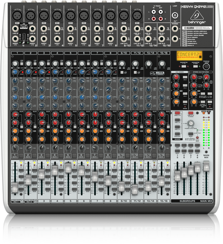 BEHRINGER QX2442USB XENYX Mezclador 24 canales Studio/ Directo QX-2442 USB