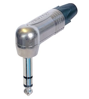 Neutrik NP3 RX Conector Jack 6,3 mm acodado stereo  NP3RX Jack acodado stereo