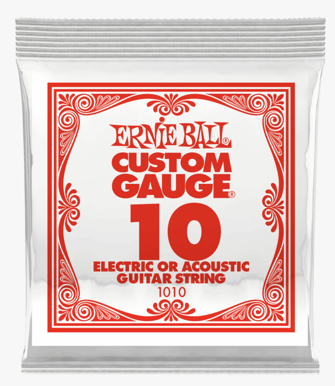 Ernie Ball 1010 Slinky Plana Cuerda Para Guitarra Electrica 0.10 1010 SLINKY