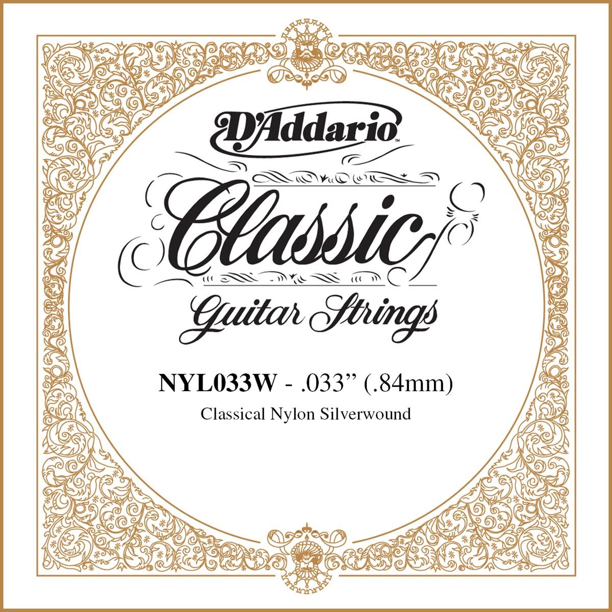 D´addario NYL033W Cuerda Suelta para Guitarra Española NYL033W