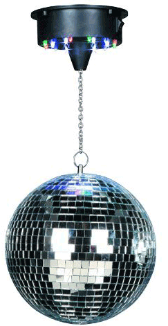 Ibiza Light DISCO1-30 Conjunto Iluminación Disco Con Bola Espejos 30 cm DISCO1-30