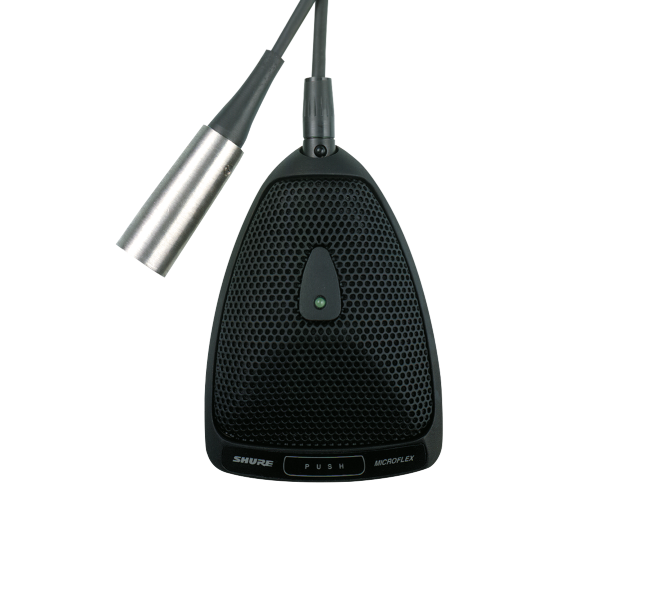 SHURE MX393/S Mic. mini Superficie Supercard. con Interruptor y LED. Conector XLR. MX393/S