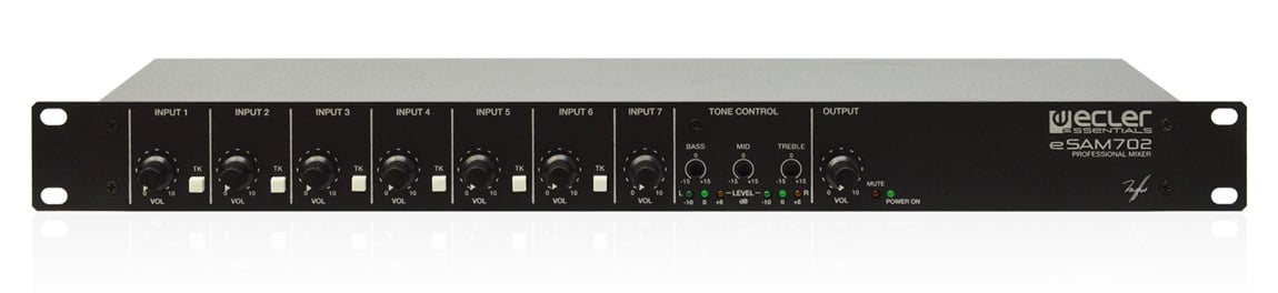 Ecler Mezclador de Audio Analógico para Instalación eSAM702