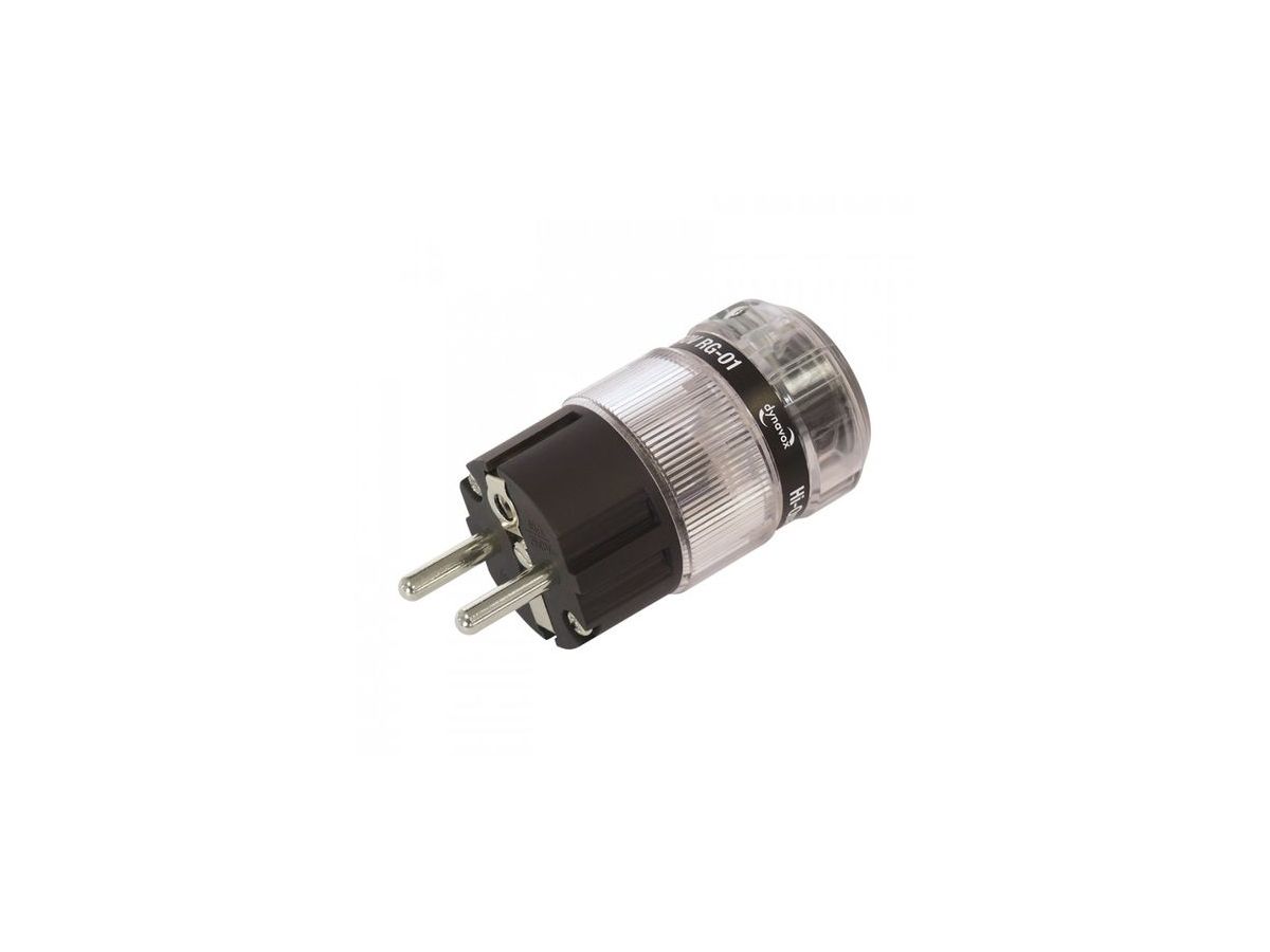 Dynavox Shuko Rodium Enchufe de Seguridad y Baja Resistencia de Alta Fidelidad Shuko Rodium 