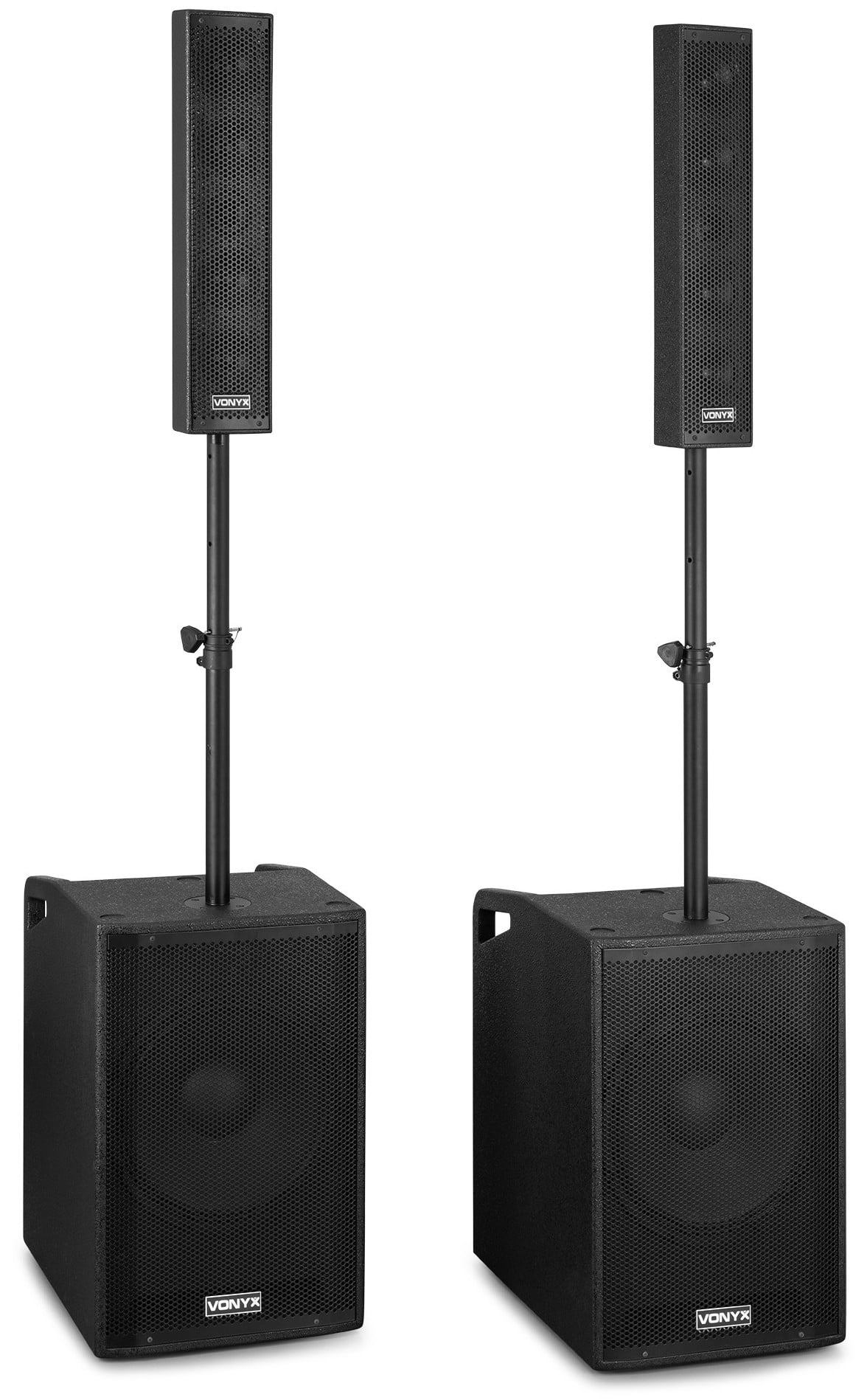 VONYX VX1080BT Sistema PA Activo 2+2 VX1080BT 2+2 Act.System2x15sub+tops