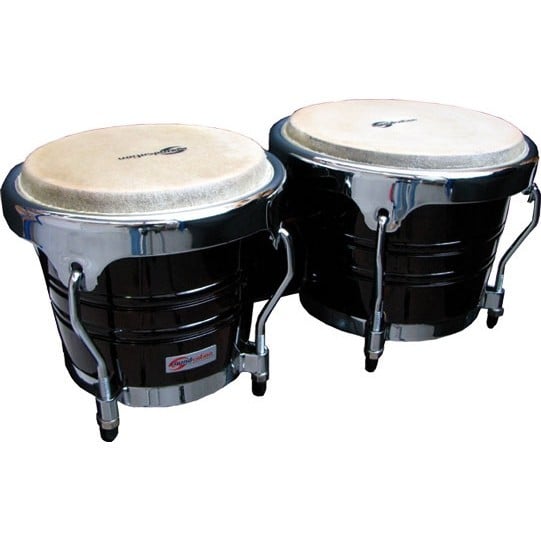 Soundsation Bongos SB02-DW de 7\" y 8\" con herrajes de fundición a presión. SB02-DW