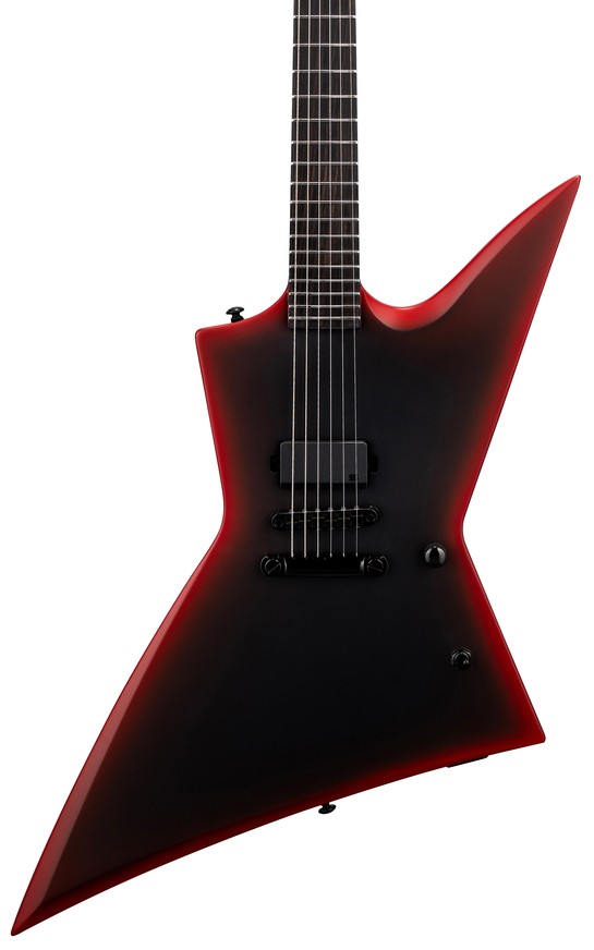LTD EXL BLACK METAL II - Black Red Burst Satin LTD EXL BLACK METAL II