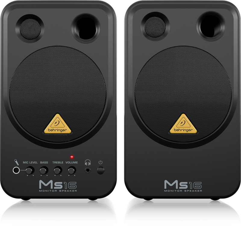 BEHRINGER MS16 Altavoces Activos HiFi 2 Vías. Pareja ms16 Altavoces Activos HiFi