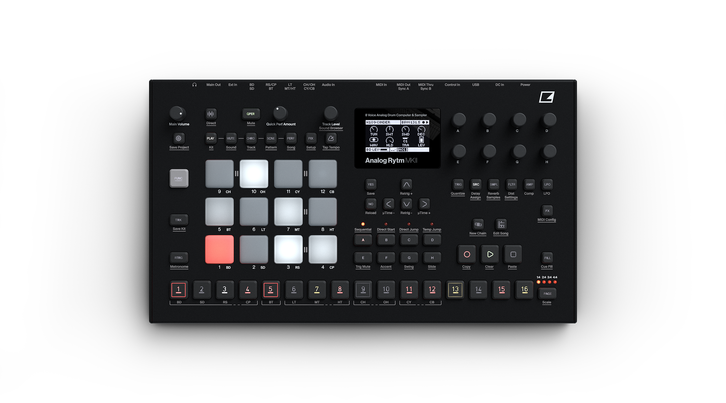 Elektron Analog Rytm MKII Caja de Ritmos Analog Rytm MKII