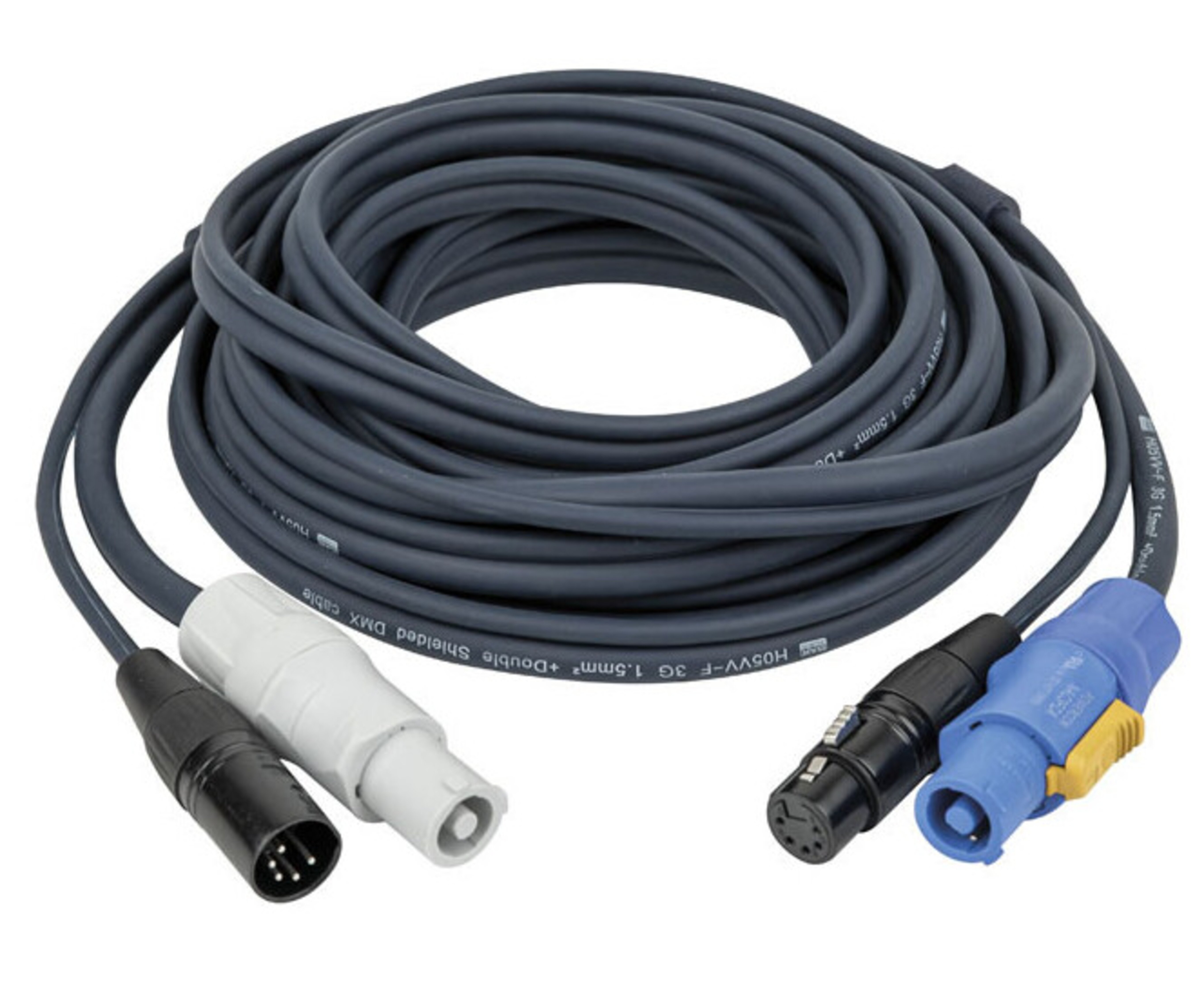 DAP Audio Cable Hibrido Powercon y XLR de 5 Pines 75cm Cable Hibrido Powercon y XLR de 5 Pines 75cm