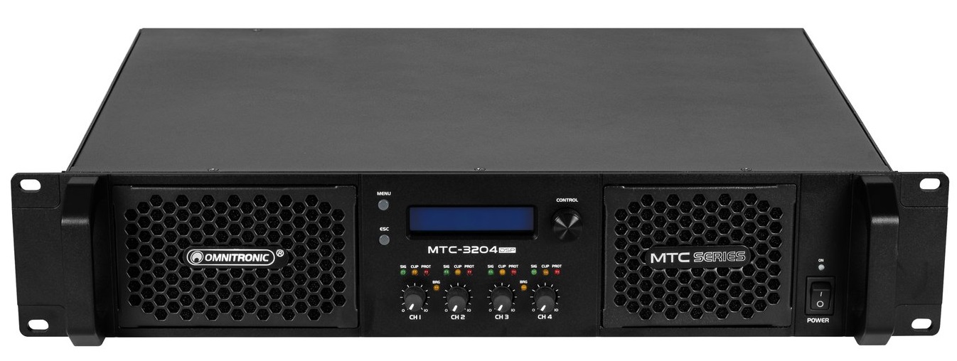 Omnitronic MTC-3204DSP Amplificador 4 Canales y DSP MTC-3204DSP