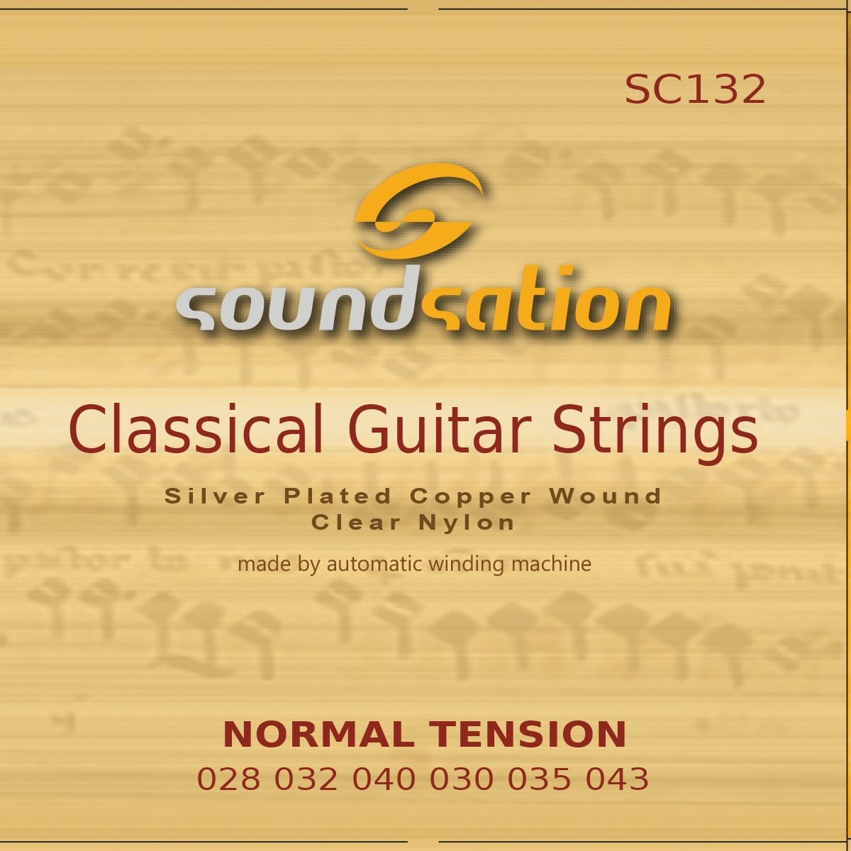 Soundsation Juego de cuerdas para guitarra clásica SC132 - Tensión normal SC132