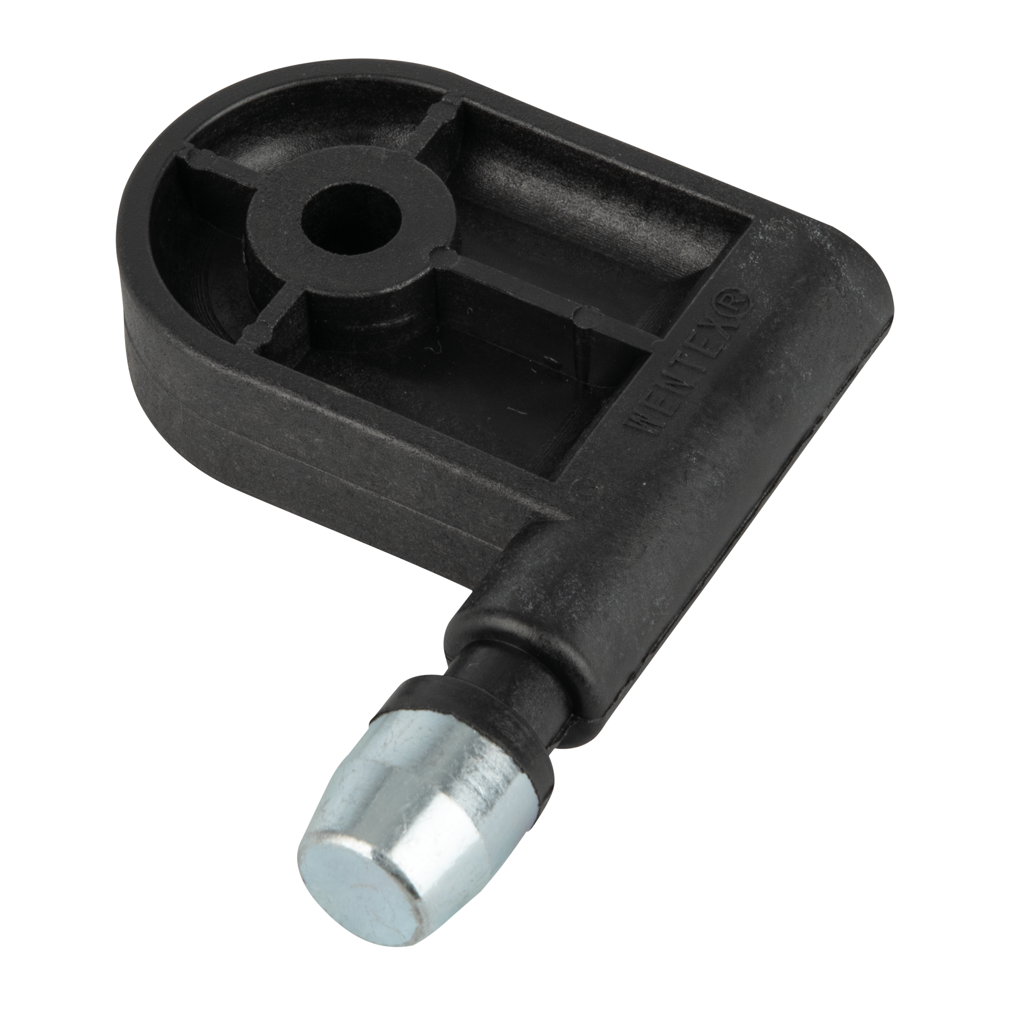 WENTEX Pasador giratorio de recambio para Telescopic Drape Support Negro 97272