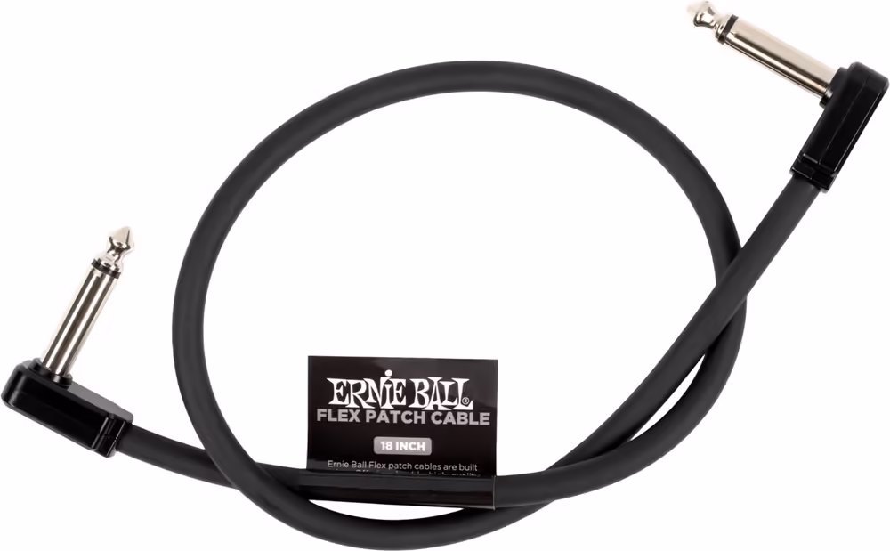 ERNIE BALL Cable Eb Flex Patch 18? Negro EEB6441