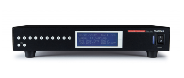 Fonestar ZSM-1000 Programador de Mensajes y reproductor Música Ambiente 16GB ZSM-1000