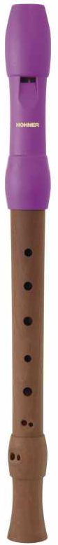 Hohner 9586-1 Flauta Mixta Boquilla Rosa Digitación Barroca 2P 9586-1