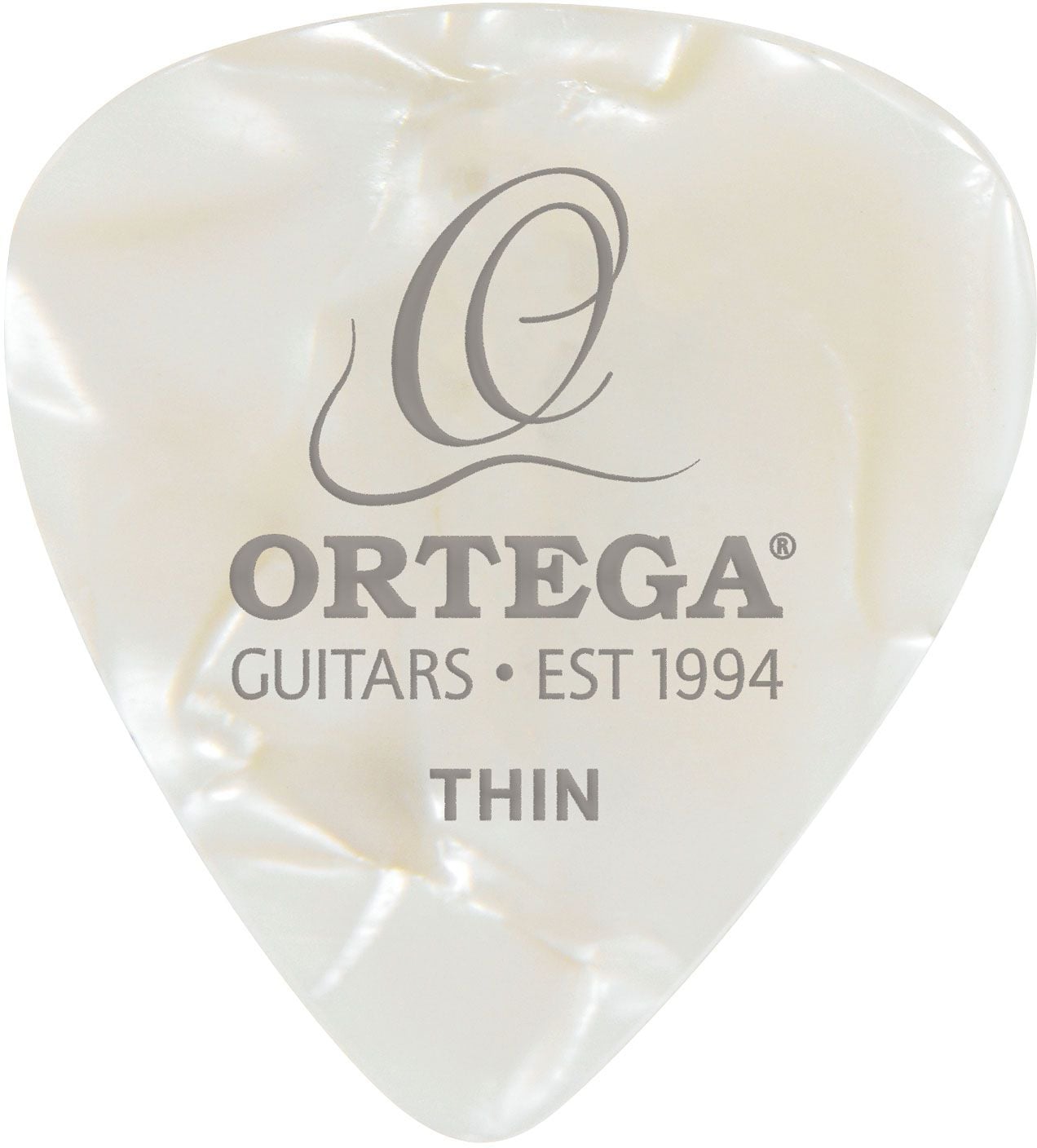 Ortega OGP-WP-T10 Set de Púas Thin 10 Unidades White Pearl OGP-WP-T10