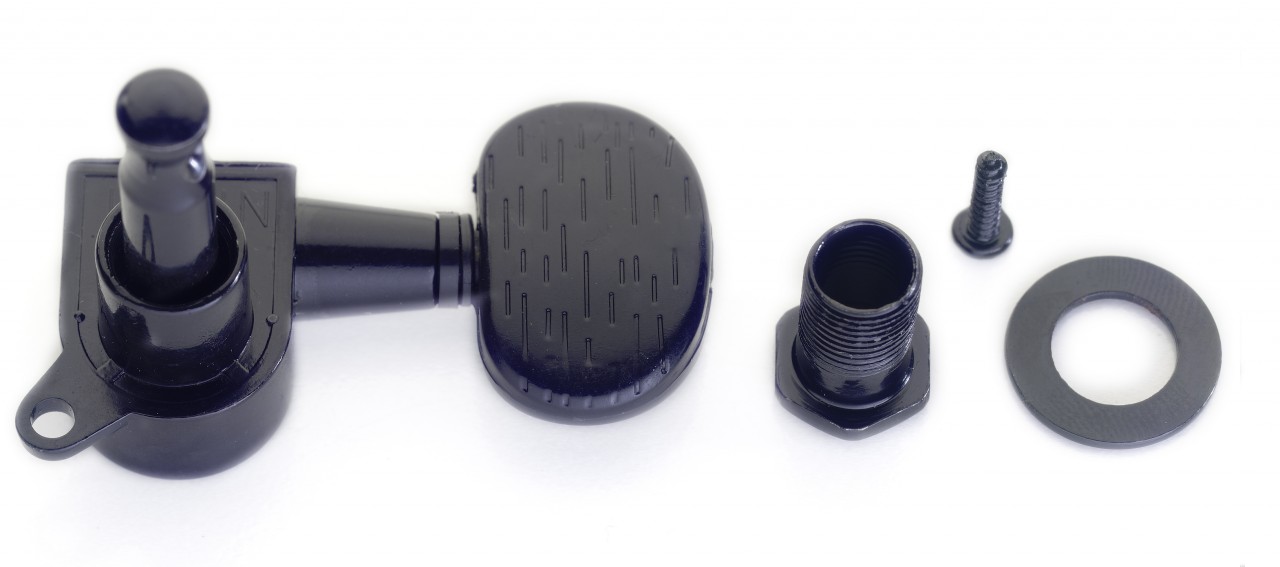 Stagg SP-MHWS-BKBB Clavijas de afinación  2 x 3 para guitarra acústica Negro SP-MHWS-BKBB