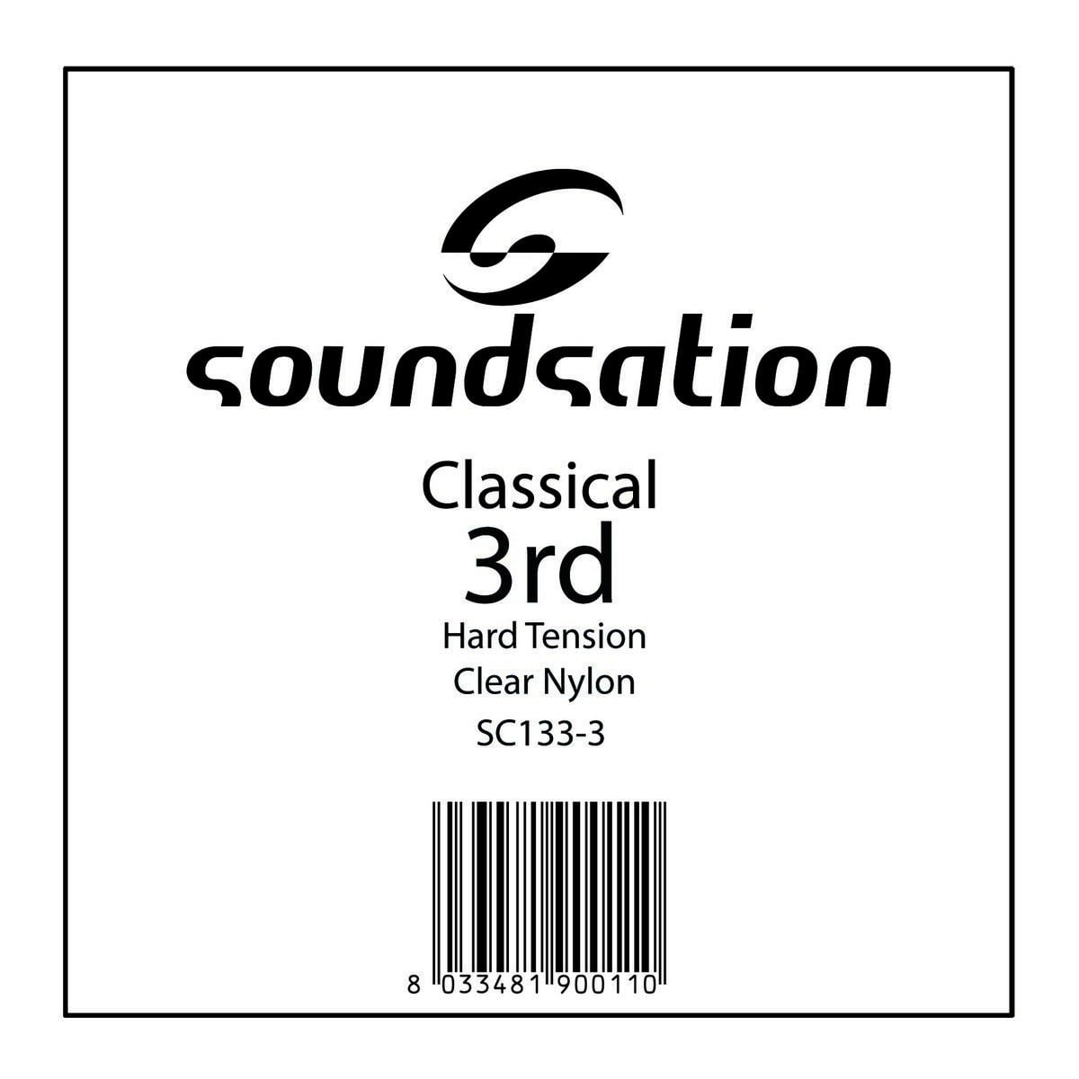 Soundsation Cuerda para guitarra clásica SC133-3 - G 0.41 de tensión dura SC133-3