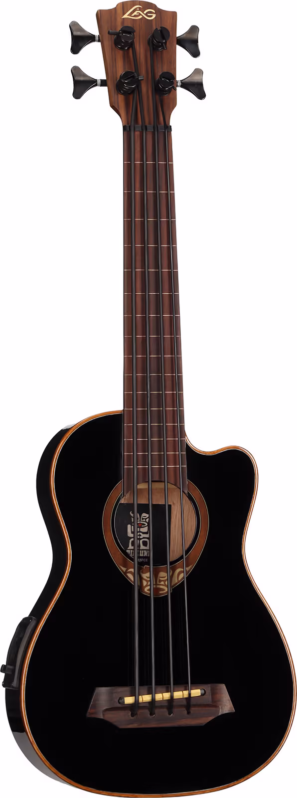 LAG GLUTKB118FCE Bajo Tiki Uku Fretless A/E Con Cutway GLUTKB118FCE